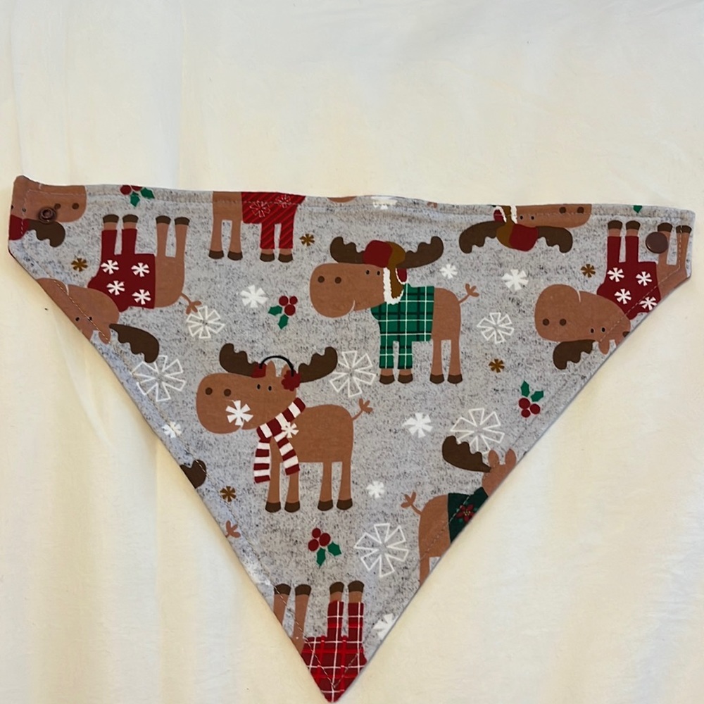 Moose baby bandana bib